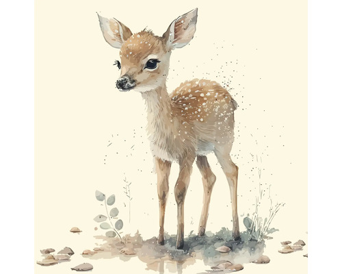 THE WALL Schilderij canvas Little Deer 30x30 cm