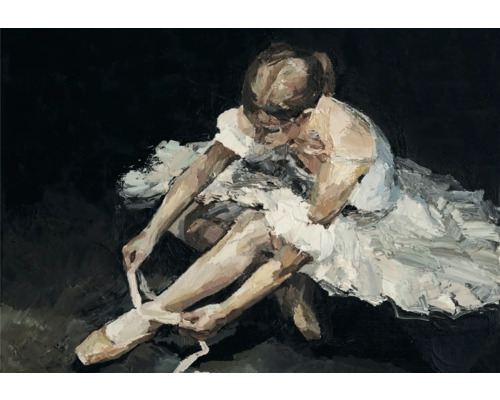 THE WALL Schilderij canvas Ballerina 116x80 cm