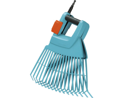 Kunststof tuinhark met verstelbare breedte voor bladeren