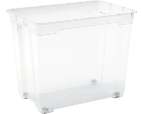 Opbergbox DIRK XXL 80 liter Opbergdoos van kunststof met wielen