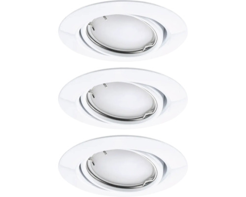 Drie inbouwspots voor binnenshuis