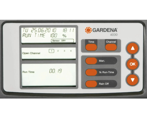 Gardena 4030 besproeiingscomputer bedieningselement