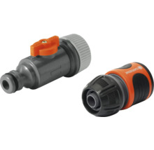 Tuinslangventiel en slangconnector