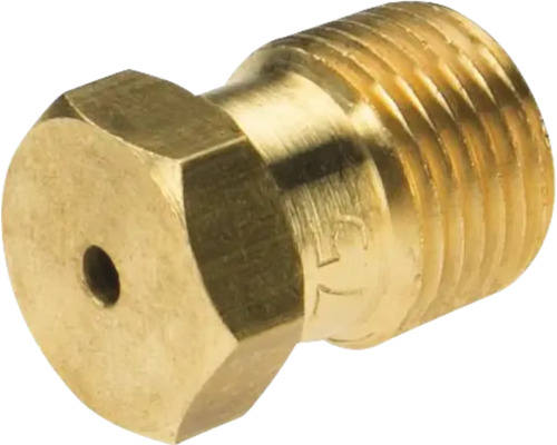 Messing sproeikop met schroefdraad en opening