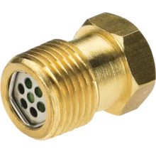 Messing ventilatieplug met schroefdraad