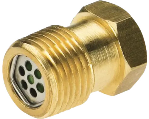 Messing ventilatieplug met schroefdraad