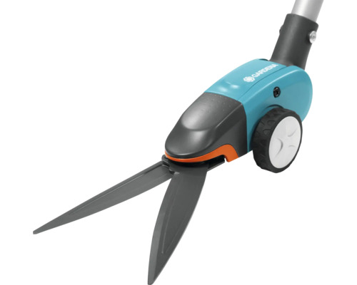 Gardena Logo, grasschaar met wielen