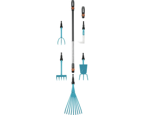 Gardena reinigings- en onderhoudsset met telescopische steel en diverse hulpstukken voor tuinieren