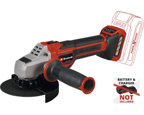 Accu-aangedreven haakse slijper van Einhell, accu en oplader niet inbegrepen