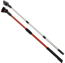 Twee telescopische stelen voor gereedschap