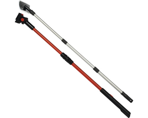 Twee telescopische stelen voor gereedschap