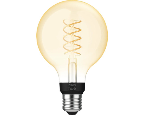 PHILIPS Hue White LED filament lamp E27/7W G93