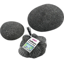 Orbit Calbuco lavastenen, zwarte lavastenen in netverpakking