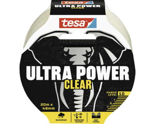 TESA Ultra Power Clear reparatietape transparant 48 mm x 20 m