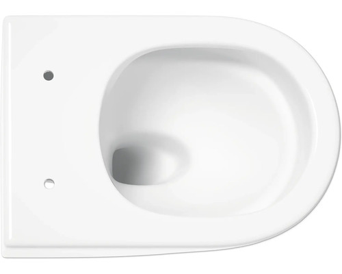 Hangtoilet van keramiek, bovenaanzicht