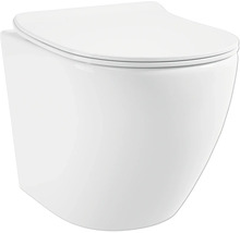 JUNGBORN Spoelrandloos toilet FOUR verhoogd incl. soft close en quick-release wit-thumb-0