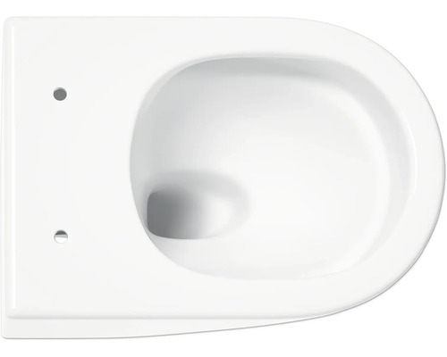 Hangtoilet van keramiek, bovenaanzicht