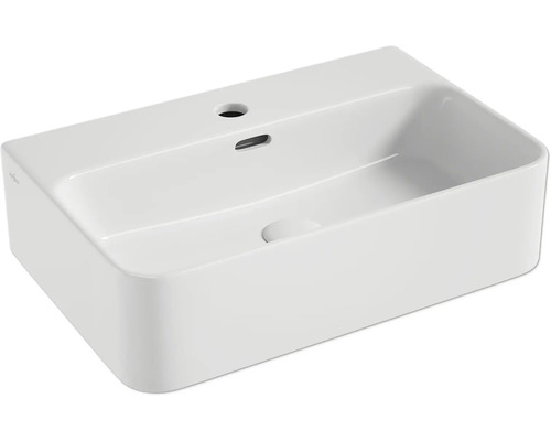 Rechthoekige opzetwastafel van sanitair keramiek