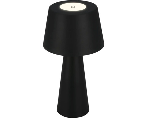 BRILONER Draadloze oplaadbare LED tafellamp Kihi Ø 16,5 cm warmwit zwart