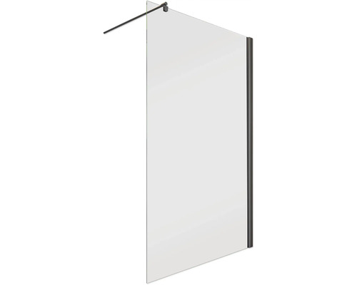 Glazen douchewand met zwart frame