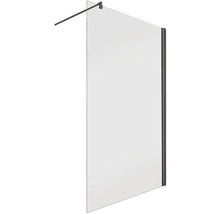 Glazen douchewand met steunstang