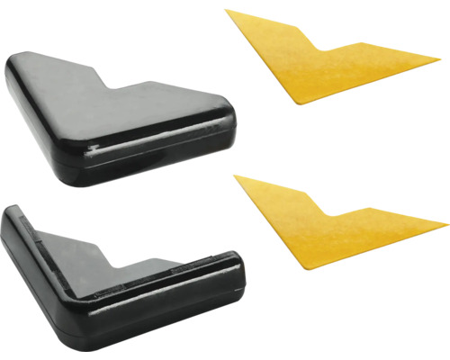 HETTICH Hoekbuffer 30x30x8,5 mm zwart, 4 stuks HETTICH Hoekbuffer 30x30x8,5 mm zwart, 4 stuks