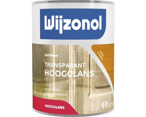WIJZONOL Transparant hoogglanslak 3105 grenen 750 ml Wijzonol Transparante Hoogglanslak voor buiten