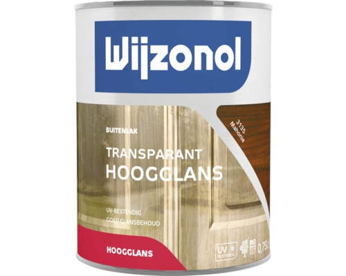 WIJZONOL Transparant hoogglanslak 3135 mahoni 750 ml Wijzonol transparante hoogglanslak voor buiten, mahonie