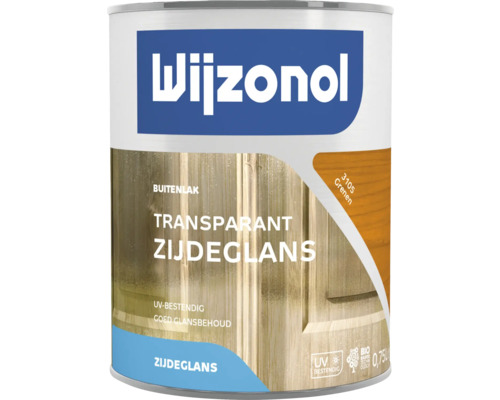 WIJZONOL Transparant zijdeglanslak 3105 grenen 750 ml Wijzonol Transparant Zijdeglans buitenlak blik