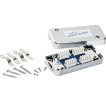 CAT 6 aansluitdoos met schroeven en beugels