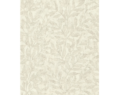 RASCH Vliesbehang 315004 Factory V bladeren crème Behang met bladmotief
