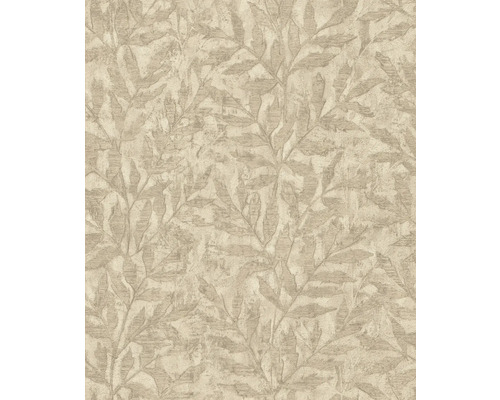RASCH Vliesbehang 315028 Factory V bladeren beige Behang met bladerenmotief