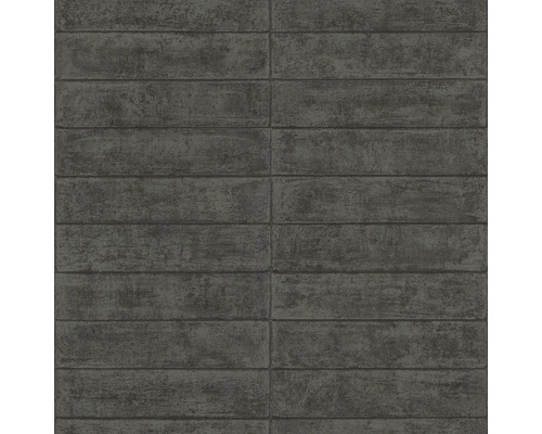 RASCH Vliesbehang 499643 Factory V steenoptiek zwart Behang in baksteenlook voor wanddecoratie