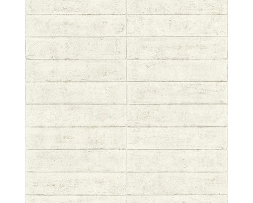 RASCH Vliesbehang 499612 Factory V steenoptiek wit Behang imiteert steenmuurlook