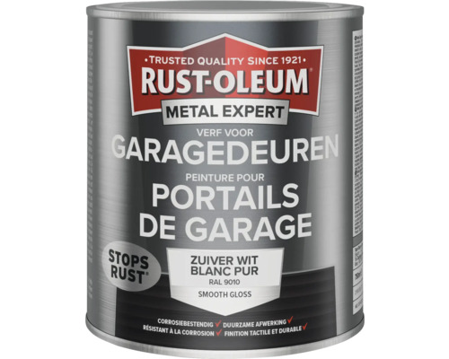 RUST-OLEUM Metal Expert Metaalverf voor garagedeuren RAL 9010 zuiverwit 750 ml