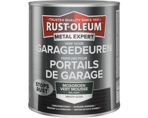 RUST-OLEUM Metal Expert Metaalverf voor garagedeuren RAL 6005 mosgroen 750 ml