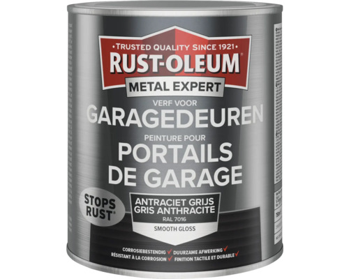 RUST-OLEUM Metal Expert Metaalverf voor garagedeuren RAL 7016 antracietgrijs 750 ml