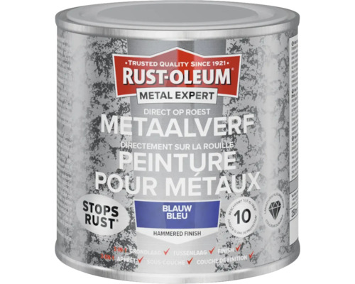 RUST-OLEUM Metaalverf CombiColor Hamerslag blauw 250 ml