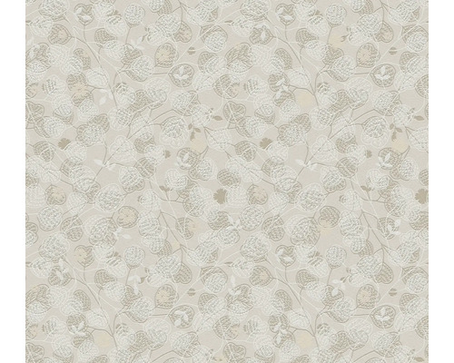 A.S. CRÉATION Vliesbehang 39111-2 Metropolitan Stories 3 bloemen beige Behang met bladerpatroon