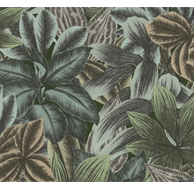 Behang met plantenmotief