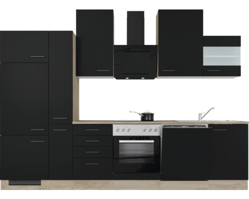 Complete keuken met boven- en onderkasten en elektrische apparaten