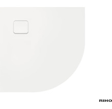 Halfronde douchebak met afvoer