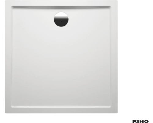 YES by RIHO Douchebak Sion alpinwit 100x100x4,5 cm Vierkante douchebak met afvoer