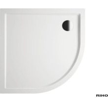 Vierkante douchebak met kwartronding