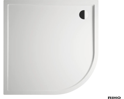 YES by RIHO Douchebak Sion alpinwit 100x100x4,5 cm Vierkante douchebak met afvoer