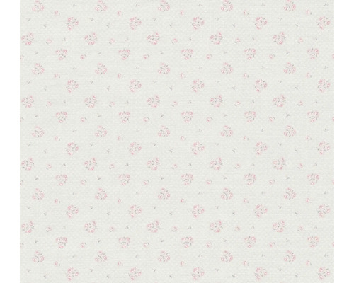 A.S. CRÉATION Vliesbehang 39067-3 Maison Charme bloemen grijs Behang met rozenmotief