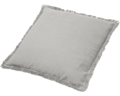 Vierkant kussen met franjes