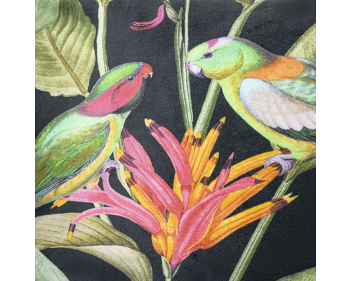 Decoratieve tegel met papegaaien- en bloemmotief