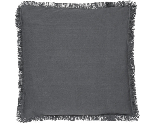 SELECTION Kussenhoes Fray antraciet 45x45 cm