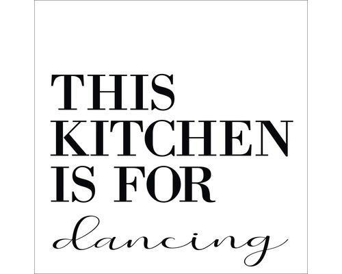 PURE LIVING Schilderij canvas Kitchen Dancing 40x40 cm